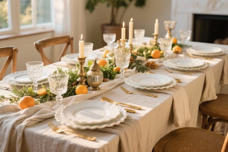 How to Create a Luxe Dinner Setup Without Buying New Plates (and Wow Everyone)