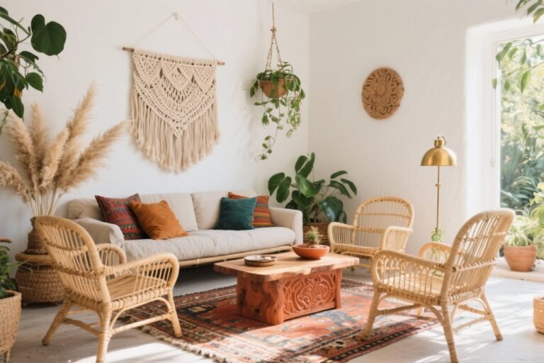 10 Small Boho Living Room Ideas That Feel Effortlessly Collected
