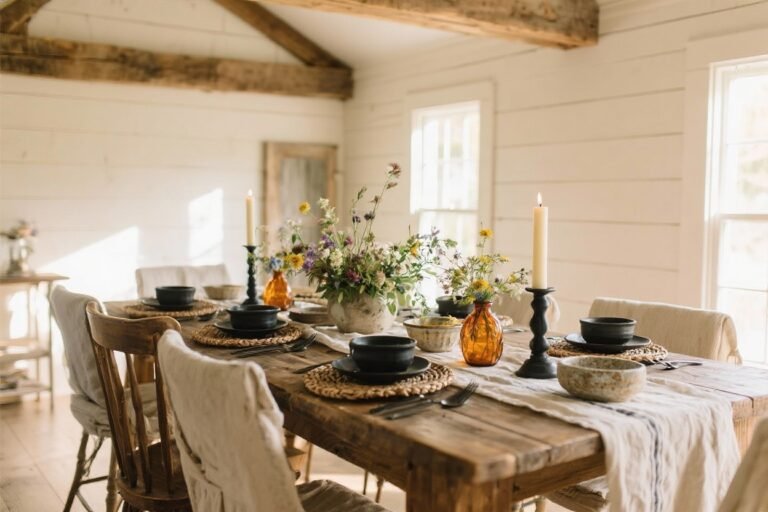 5 Rustic Dining Table Decor Ideas for Cozy Farmhouse Vibes You’ll Love