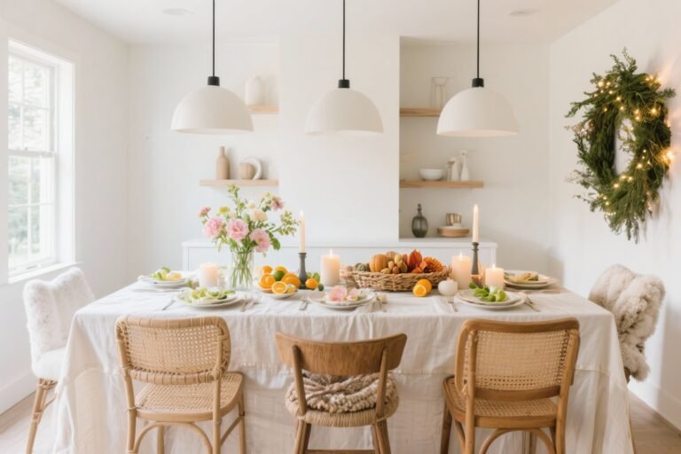 5 Seasonal Dining Table Decor Ideas for Every Occasion – From Spring Florals to Cozy Winter Vibes