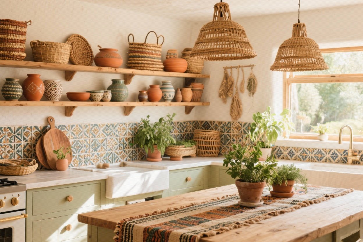 8 Boho Kitchen Decor Ideas That Bring Soulful Style Home - MinimizeDesigns