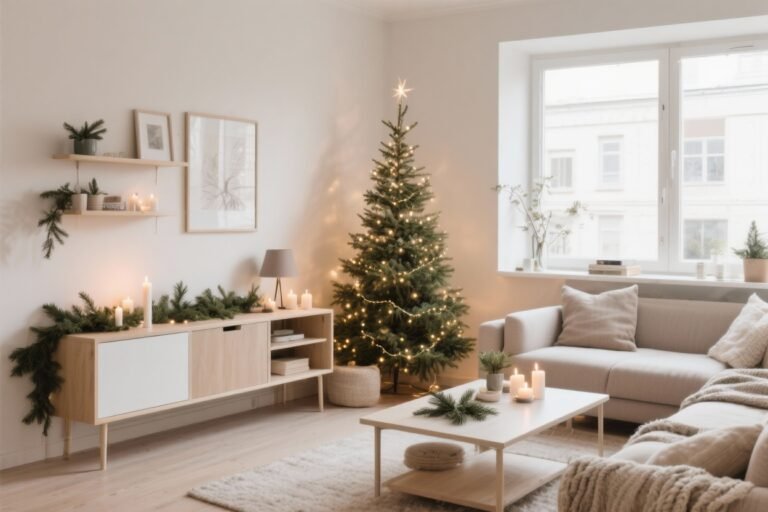 9 Small Apartment Christmas Decor Ideas for a Festive & Functional Space