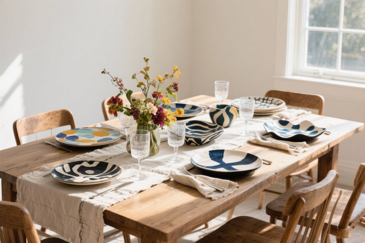 Statement Table Design How to Elevate Your Table With Statement Plates That Steal the Show ...