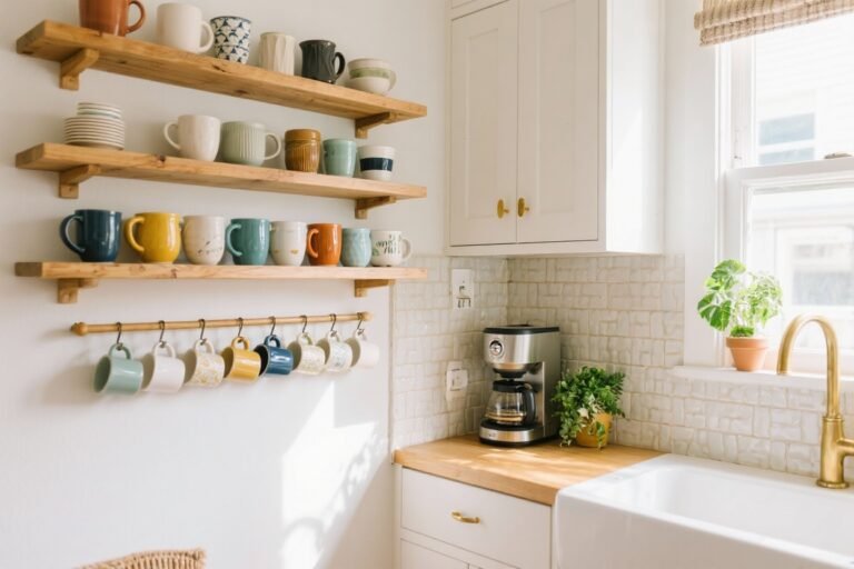 Small Kitchen Tip: How to Organize & Showcase Your Mugs Like a Design Pro