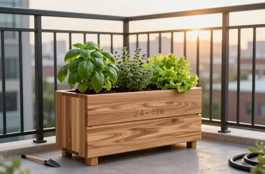 Building a Simple, Modern Planter Box for Your Balcony or Fire Escape That Wows