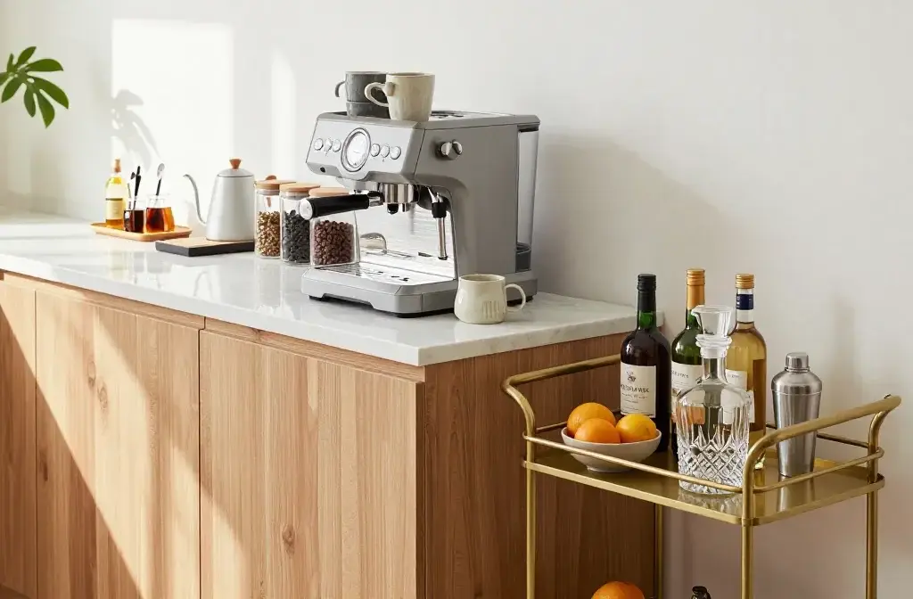 Creating a "Beverage Station" on a Kitchen Counter or Bar Cart. That Wows