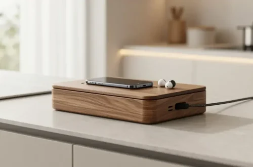 Creating a "Tech Charging Station" That Hides All the Cords Fast