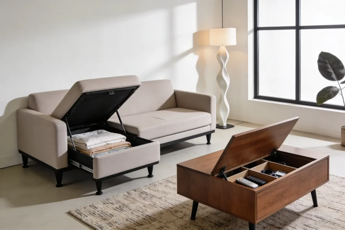 Stylish Hidden Storage Furniture That Secretly Saves Small Spaces Now